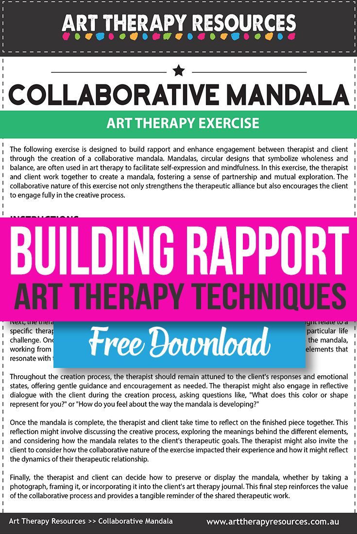 Art Therapy Techniques for Building Rapport and Engagement