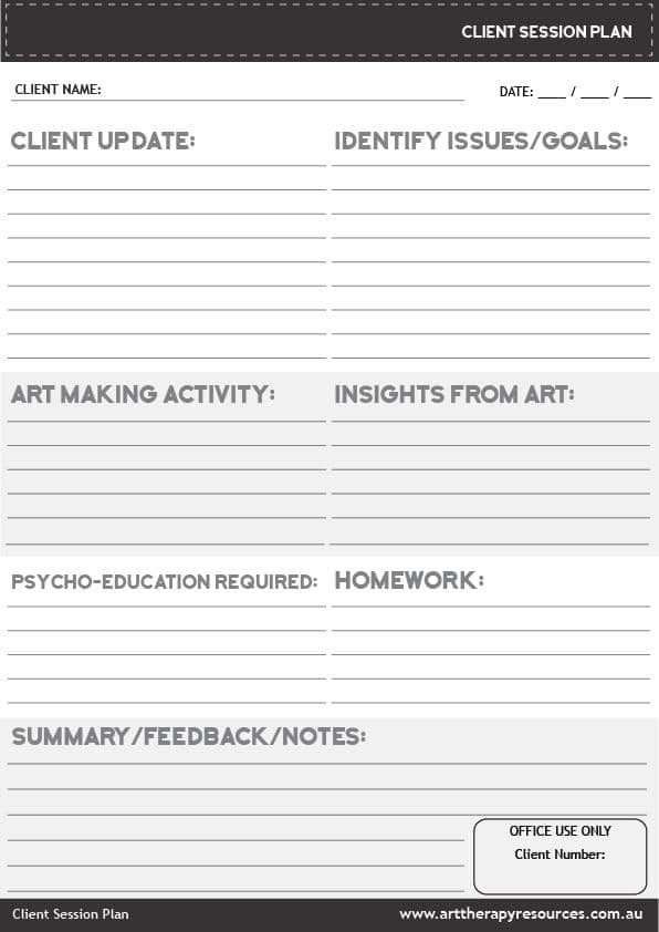 Client Session Plan Template