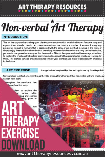 Non-Verbal Clients benefit from Art Therapy (includes free download)