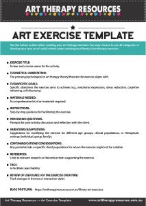 How to Build a Library of Therapeutic Art Exercises