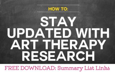 How To Keep Up To Date On Art Therapy Research