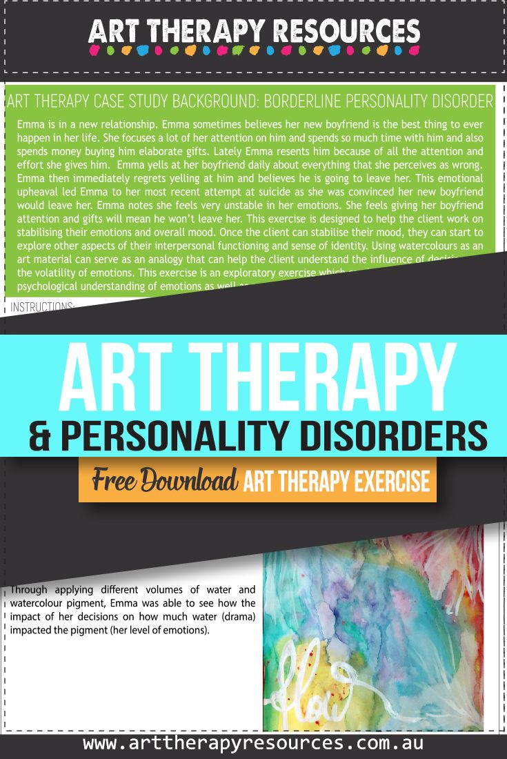 Using Art Therapy for Clients with Personality Disorders
