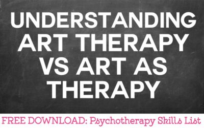 Understanding Art Therapy vs Art As Therapy