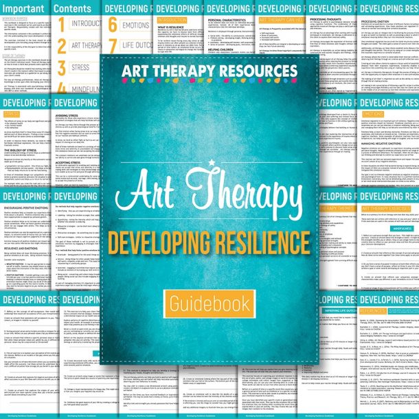 Art Therapy Guidebook Developing Resilience Includes Art Therapy