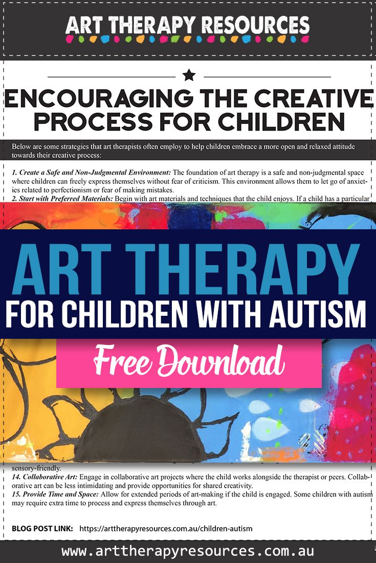The Power of Art Therapy for Children with Autism<br />

