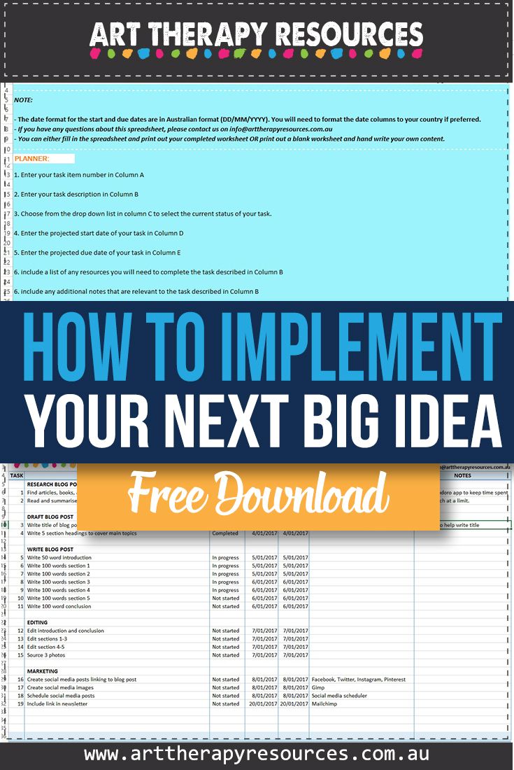 How to Implement Your Next Big Idea