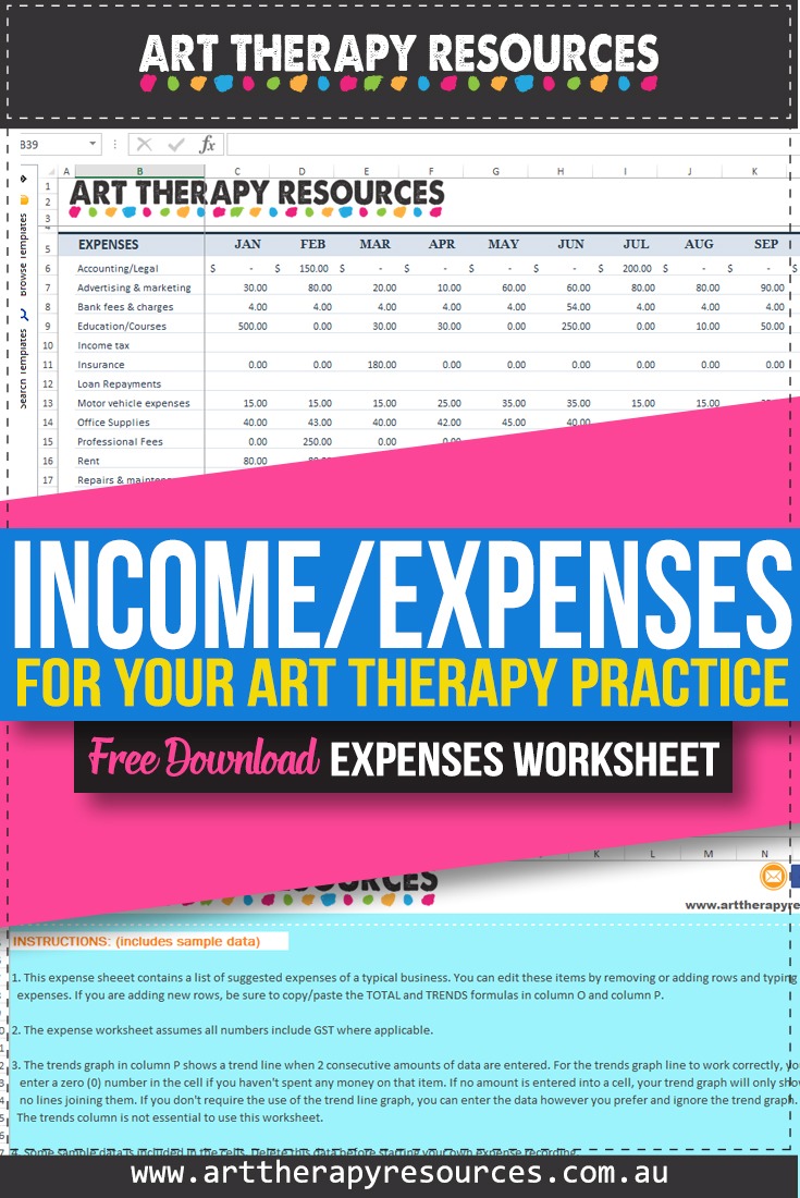 How to Record Income and Expenses for your Art Therapy Practice