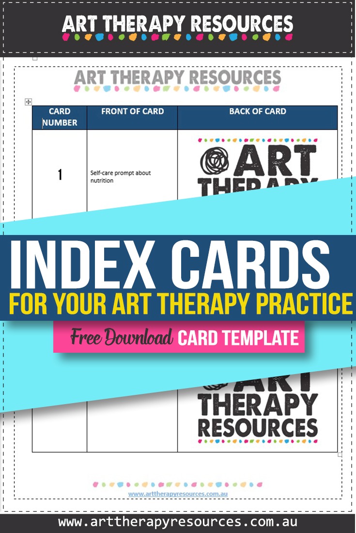 How to Create Art Index Cards for Your Therapy Business