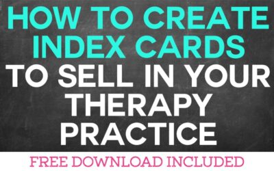 How to Create Art Index Cards for Your Therapy Business