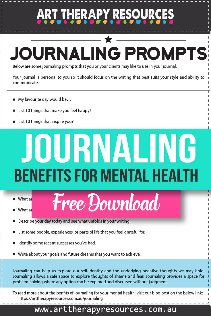 The Benefits Of Journaling For Mental Health FREE DOWNLOAD 