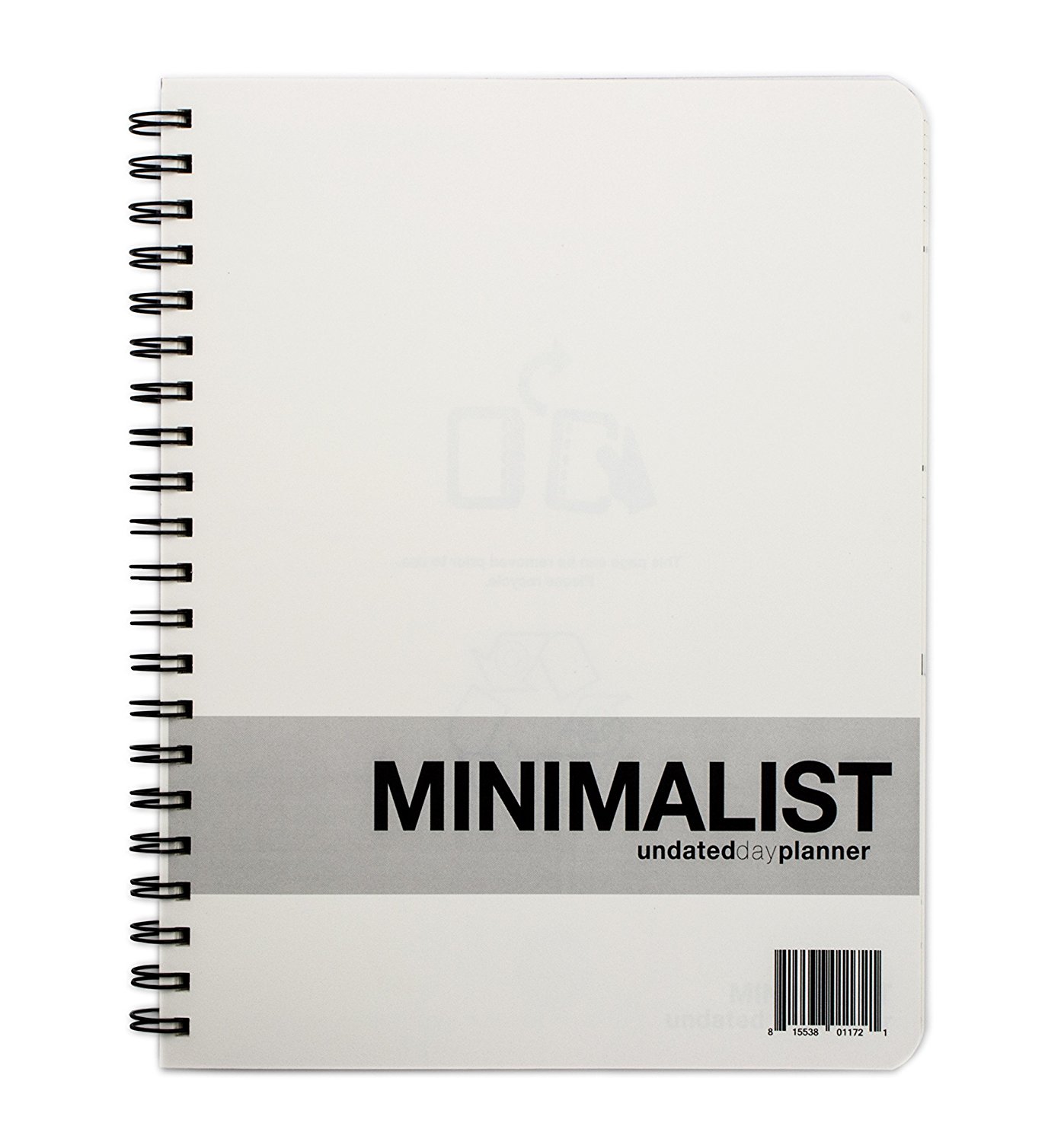 MINIMALIST Undated Large Day Planner