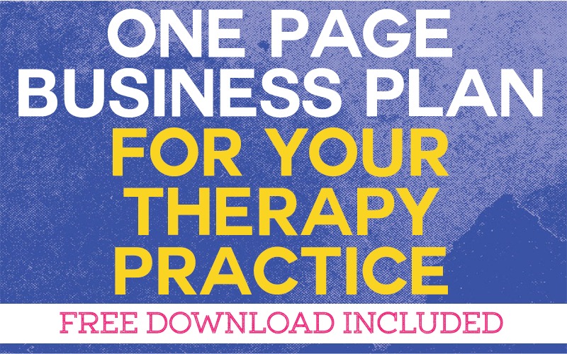counseling private practice business plan template
