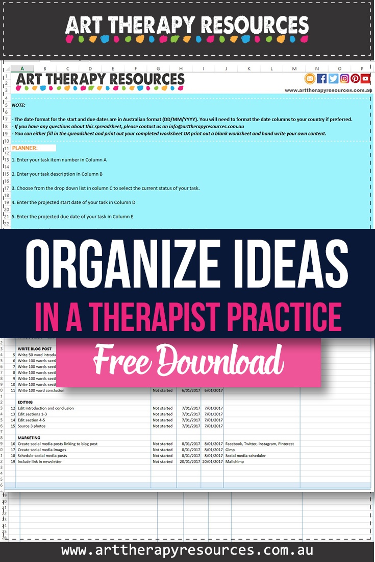 How to Organise Many Ideas in My Therapy Practice