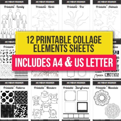 Printable Collage Elements Sheets 1