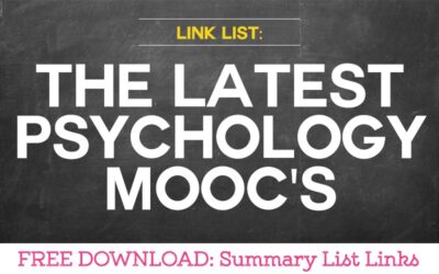 Link List: The Latest Psychology MOOCs