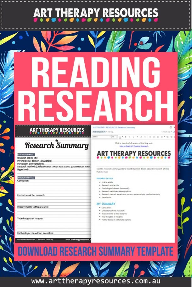 art therapy research paper questions