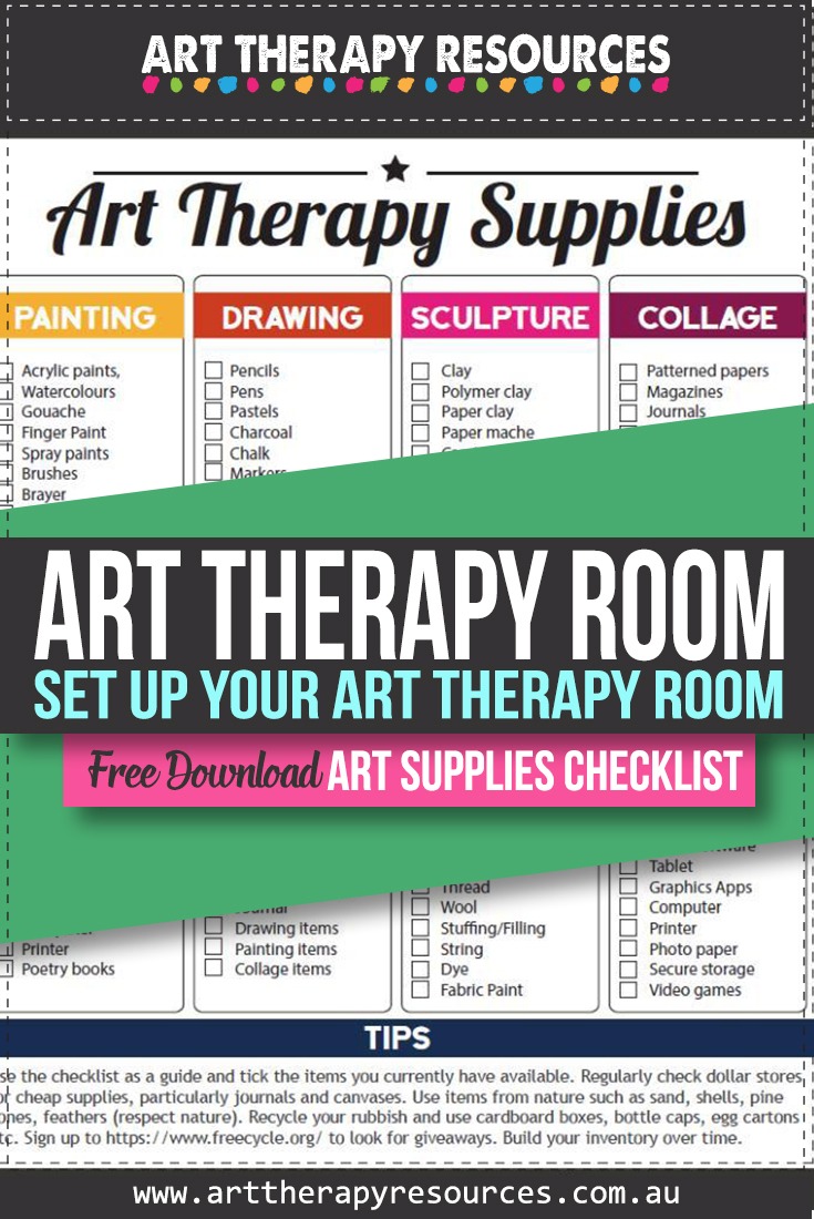 Art Therapy Resources - Book Review: Studio Art Therapy   Includes FREE DOWNLOAD Art Supplies List