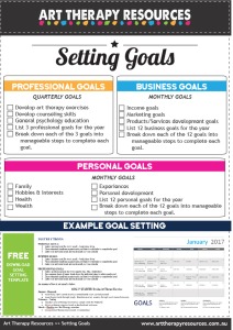 Goals Checklist + Goal Setting Calendar Template<br />

