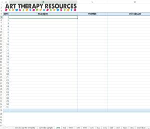 Social Media Planner Template