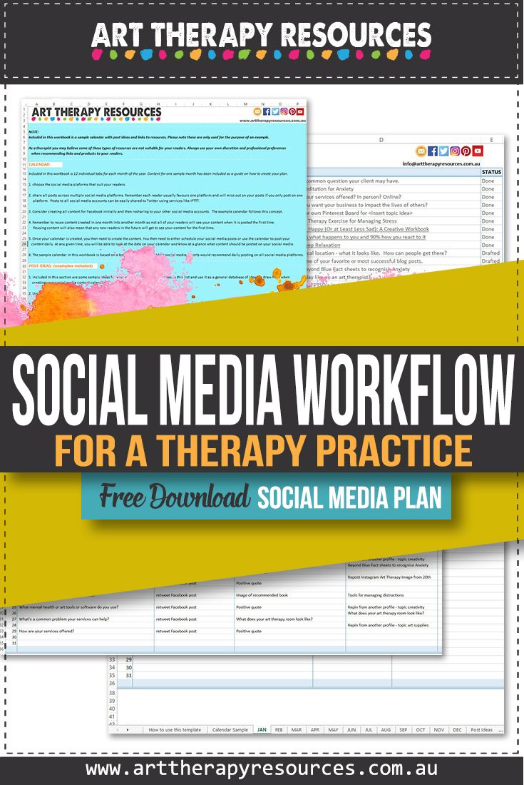 Create a Social Media Workflow for a Therapy Practice