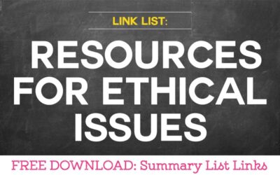 Link List: Where to Find Resources for Ethics Issues