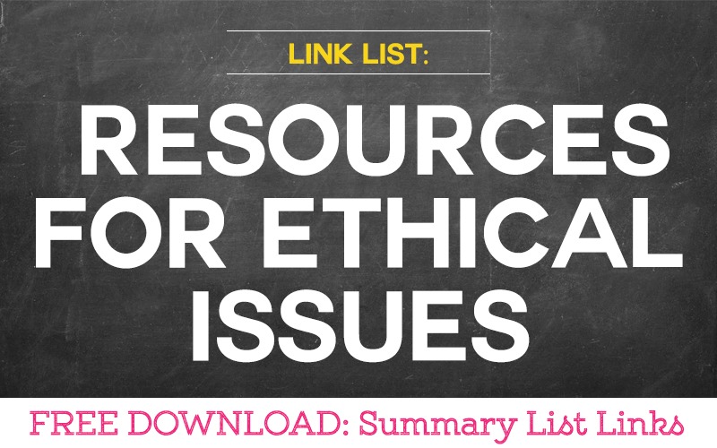 Link List: Where to Find Resources for Ethics Issues