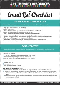 Email List Checklist