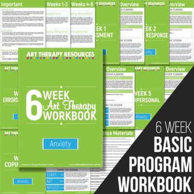 6 Week Art Therapy Anxiety Workbook